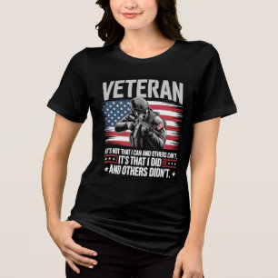 Camiseta Triblenda Veterano de las fuerzas armadas de los Estados Uni