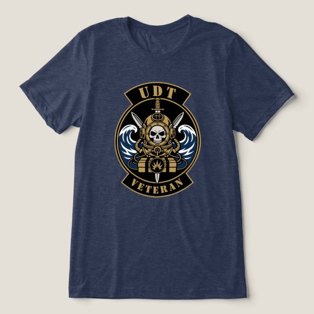 Camiseta Triblenda Veterano de UDT (Diseño delantero )