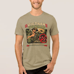 Camiseta Triblenda Veterano de Vietnam - Los comunistas todavía apest