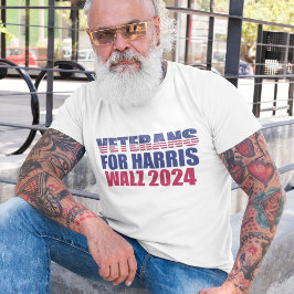 Camiseta Triblenda Veteranos de las elecciones de Harris Walz 2024
