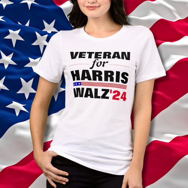 Camiseta Triblenda Veteranos personalizados de las elecciones Harris  (Subido por el creador)