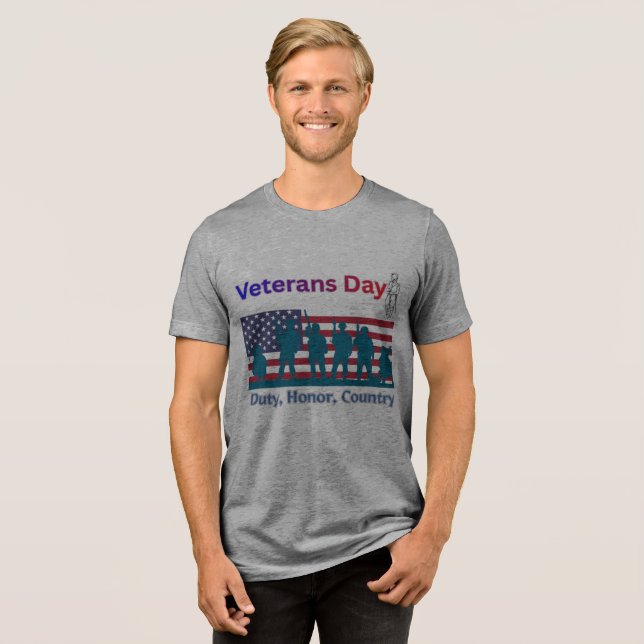 Camiseta Triblenda Veterans Day (Anverso Completa)