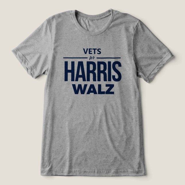Camiseta Triblenda Vets para Harris Walz (Diseño delantero )