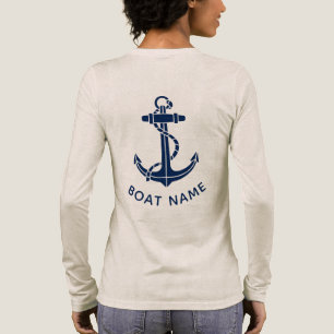 Camiseta Triblenda Viaje a la playa con ancla de barco moderna person