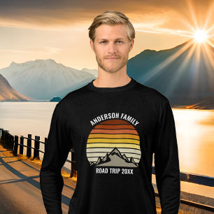 Camiseta Triblenda Viaje de familia personalizado Montaña Manga larga