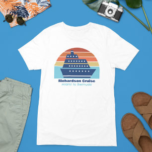 Camiseta Triblenda Viaje de la familia Sunset de Cruise Ship personal