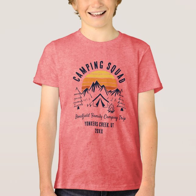 Camiseta Triblenda Viaje de verano de la familia Personalizado de cam (Anverso)