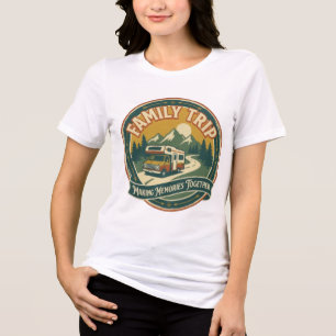 Camiseta Triblenda Viaje Familiar Creando Recuerdos Juntos Vintage Ca