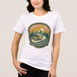 Camiseta Triblenda Viaje Familiar Creando Recuerdos Juntos Vintage Ca