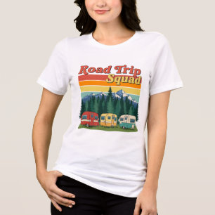 Camiseta Triblenda Viaje por carretera Diseño de aventura de camper v
