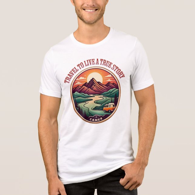 Camiseta Triblenda Viaje Real Story Tee — Sin Insignia De Travesías F (Anverso)