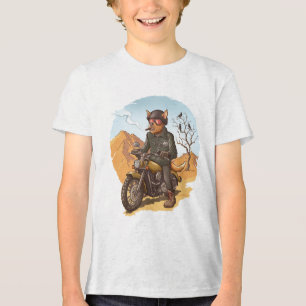 Camiseta Triblenda Viaje salvaje: Ilustracion de ciclismo de perro