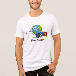 Camiseta Triblenda Viajero del mundo, empaquetado y listo para irse