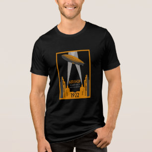 Camiseta Triblenda Viajes en dirigible retro de los años 20