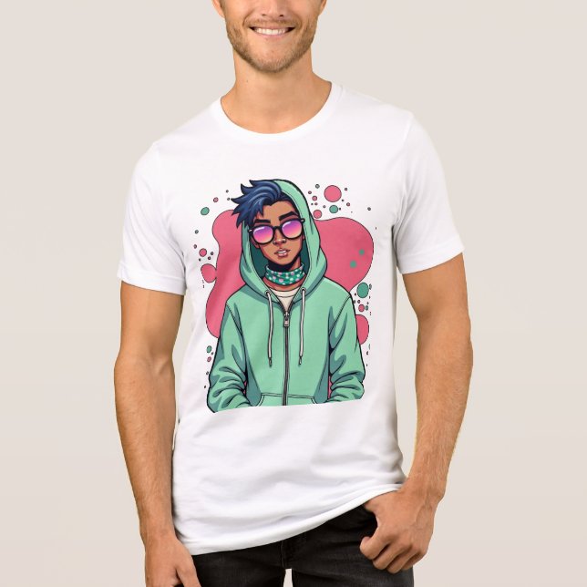 Camiseta Triblenda Vibe de la calle Hooded (Anverso)