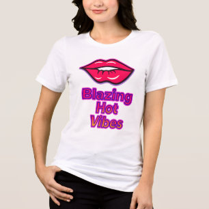 Camiseta Triblenda Vibes calientes deslumbrantes Bella+Canvas Tri-Ble