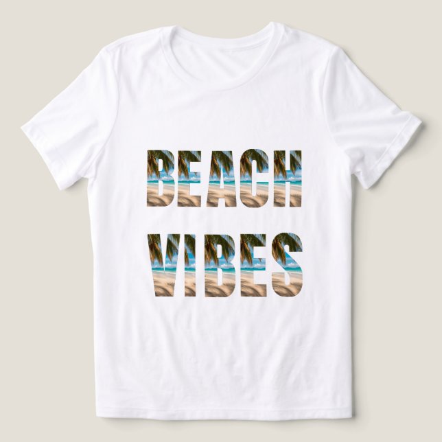 Camiseta Triblenda Vibes de playa para mujeres (Diseño delantero )