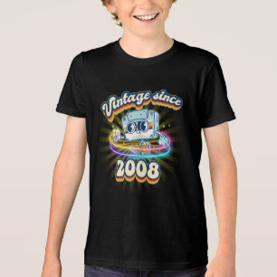 Camiseta Triblenda Vibes retro 2008 Estilo de época 17 cumpleaños