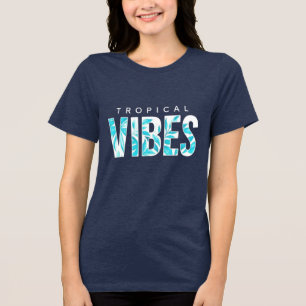 Camiseta Triblenda Vibes tropicales - Tee estilo isla