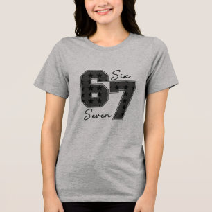 Camiseta Triblenda Vibra de cultura popular Six Seven Gráfico