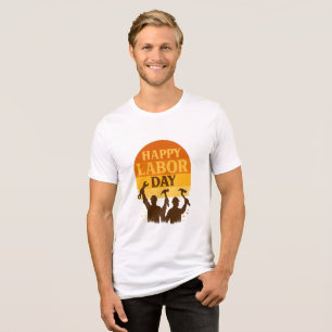 Camiseta Triblenda Vibra Retro del Día del Trabajo