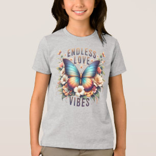 Camiseta Triblenda Vibraciones de Amor Infinito Arte de Mariposa-9628