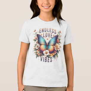 Camiseta Triblenda Vibraciones de Amor Infinito Arte de Mariposa-9628