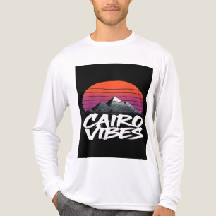 Camiseta Triblenda Vibraciones de El Cairo Antiguo Estilo Callejero