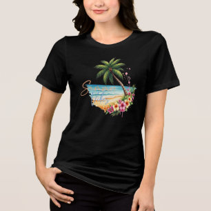 Camiseta Triblenda Vibraciones de verano de mujeres playa
