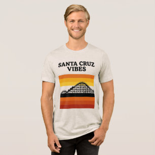 Camiseta Triblenda Vibraciones del paseo marítimo de Santa Cruz Calif