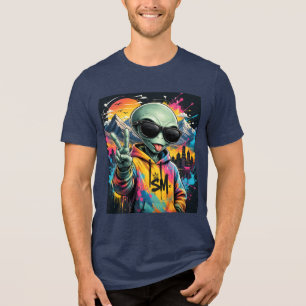 Camiseta Triblenda Vibraciones Divertidas de Alien