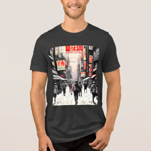 Camiseta Triblenda Vibraciones urbanas ciberpunk - Arte callejero jap