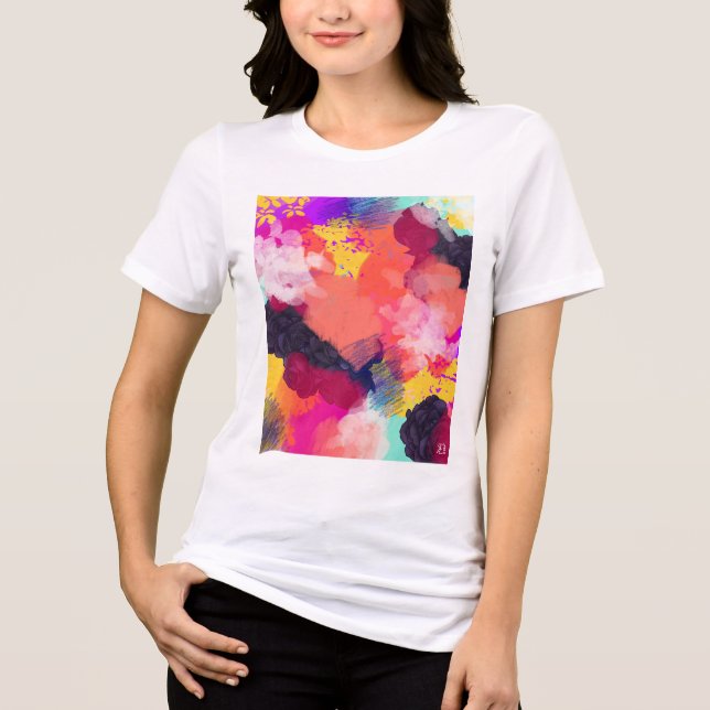 Camiseta Triblenda Vibrant Abstract Artwork (Anverso)