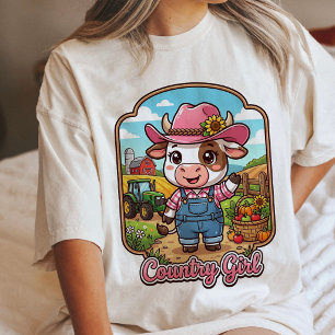 Camiseta Triblenda Vida de granja de vaca de campo linda