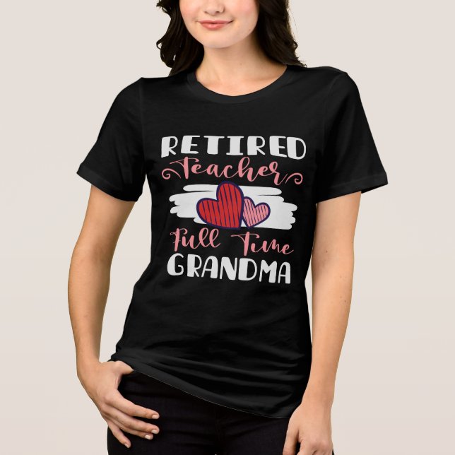 Camiseta Triblenda Vida de la abuela: profesor retirado (Anverso)