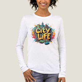 Camiseta Triblenda Vida de la ciudad - Vibrante Línea de Esquina Urba