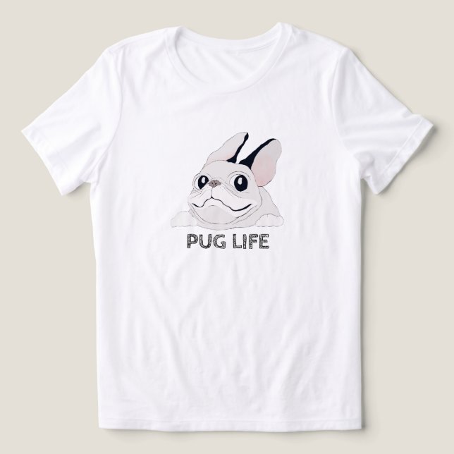 CAMISETA TRIBLENDA VIDA DE PUG (Diseño delantero )