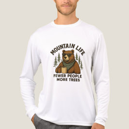 Camiseta Triblenda Vida en la Montaña, Menos Gente Más Árboles Café O