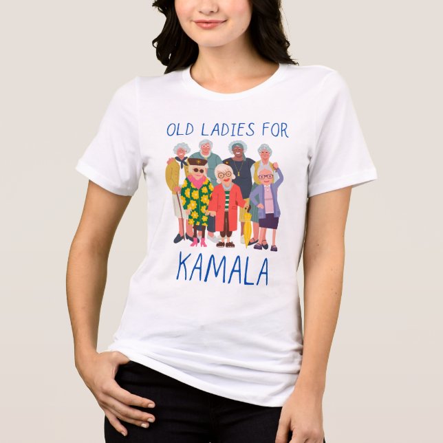 Camiseta Triblenda Viejas damas de Kamala (Anverso)