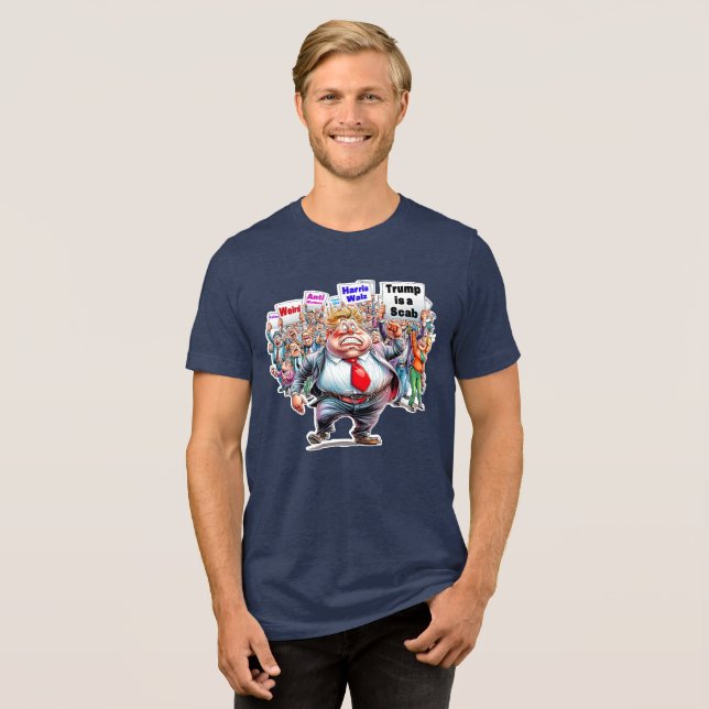 Camiseta Triblenda Viejo Trump es un extraño trofeo anti trompo de mu (Anverso Completa)
