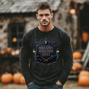 Camiseta Triblenda Villanía Bienvenida Aquí Halloween