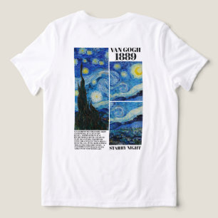 Camiseta Triblenda Vincent Van Gogh Noche estrellada 1889 Arte