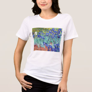 Camiseta Triblenda Vincent Van Gogh pintando Lirios