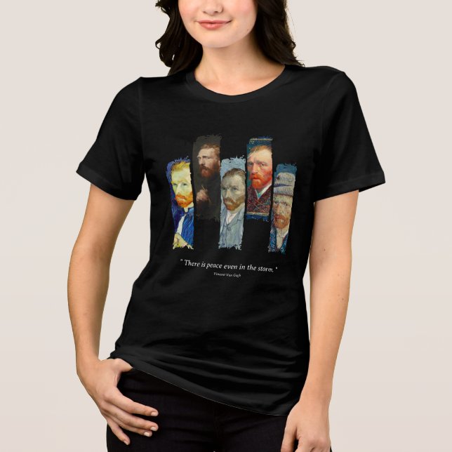 Camiseta Triblenda Vincent Van Gogh portrait and qoute  (Anverso)