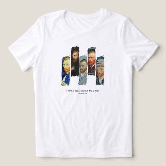 Camiseta Triblenda Vincent Van Gogh portrait and qoute  (Diseño delantero )