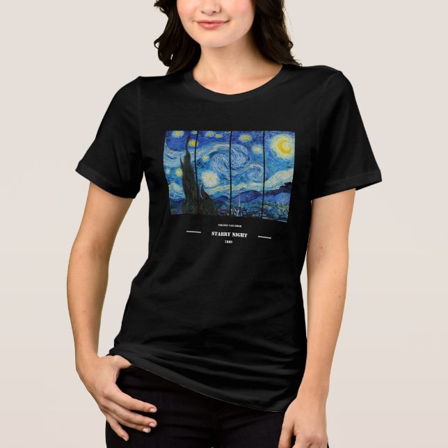 Camiseta Triblenda Vincent Van Gogh Starry Night T-Shirt (Anverso)