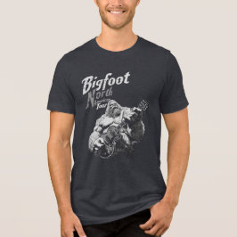 Camiseta Triblenda Viñeta de excursión para Norteamérica Bigfoot