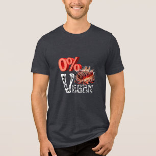 Camiseta Triblenda Vintage 0% Vegan Addication Food
