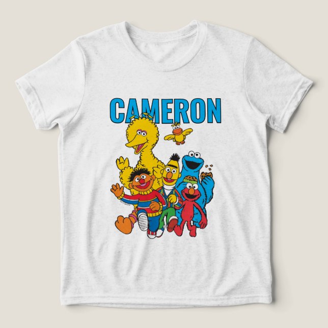 Camiseta Triblenda Vintage 123 Sesame Street (Diseño delantero )