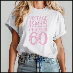 Camiseta Triblenda Vintage 1965 Dolor rosa 60 cumpleaños